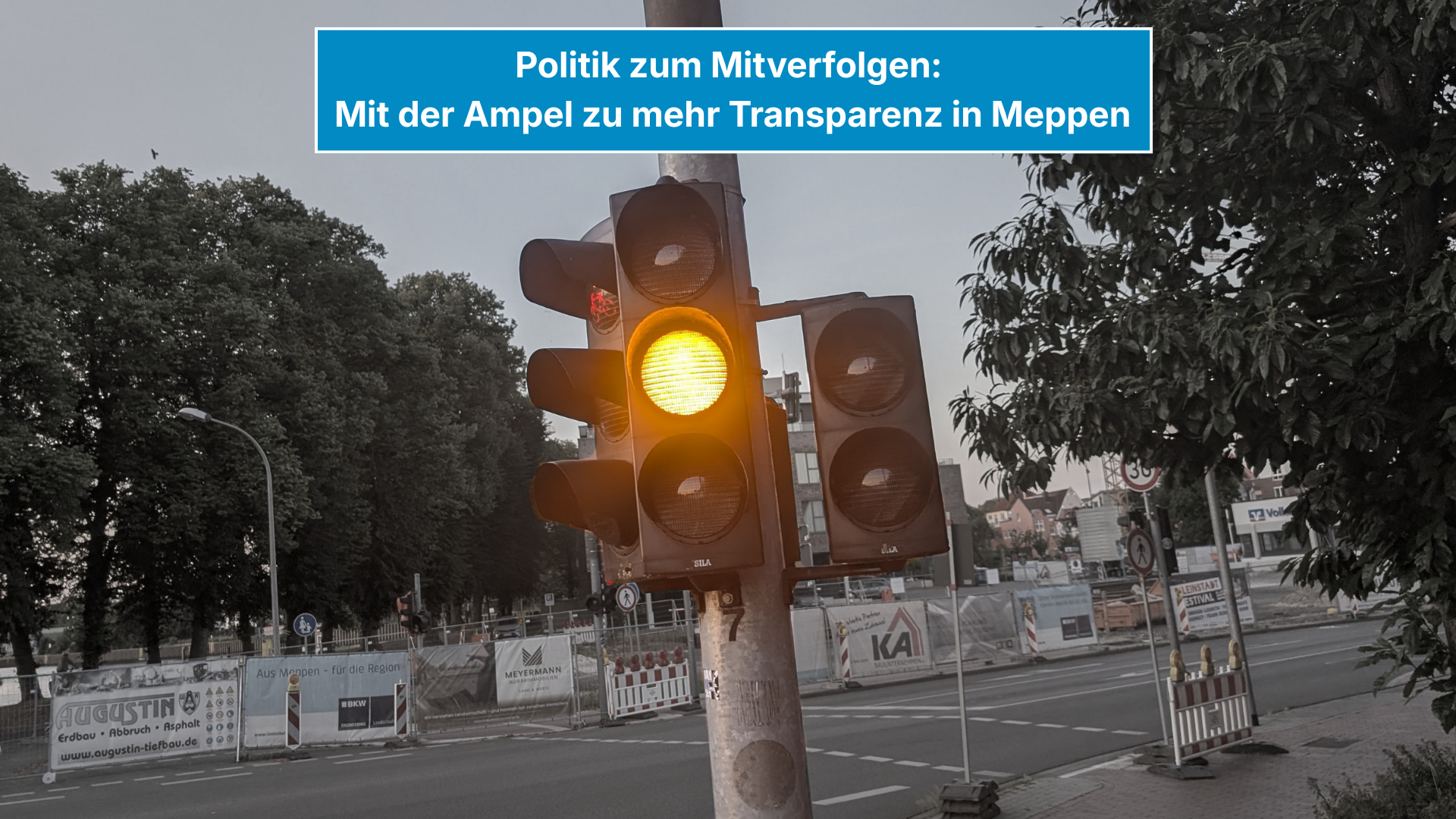 Politik zum Mitverfolgen: Wir haben mehr Transparenz für Meppen beantragt!